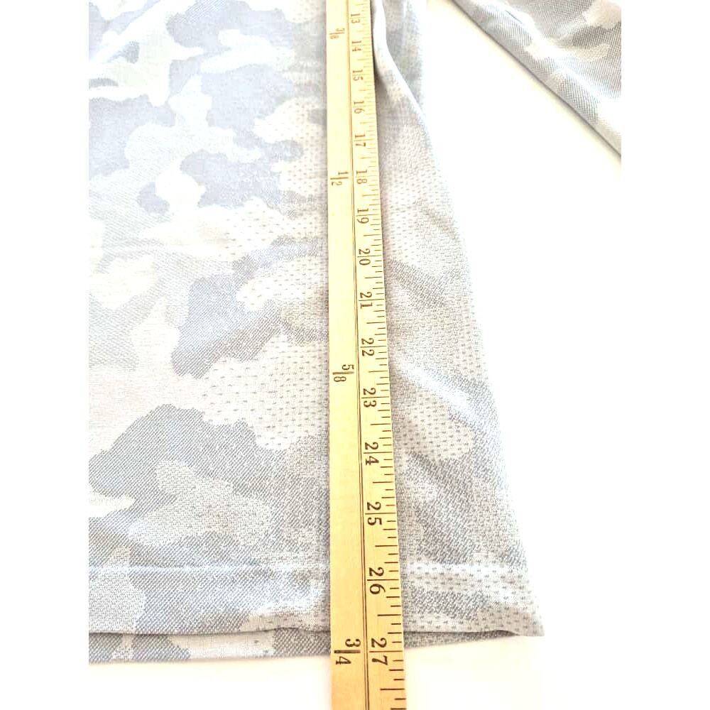 All In Motion Womens Sz Med Light Gray Camo 1/4 Zip Pullover Hobo Sleeve Active - Picture 7 of 7